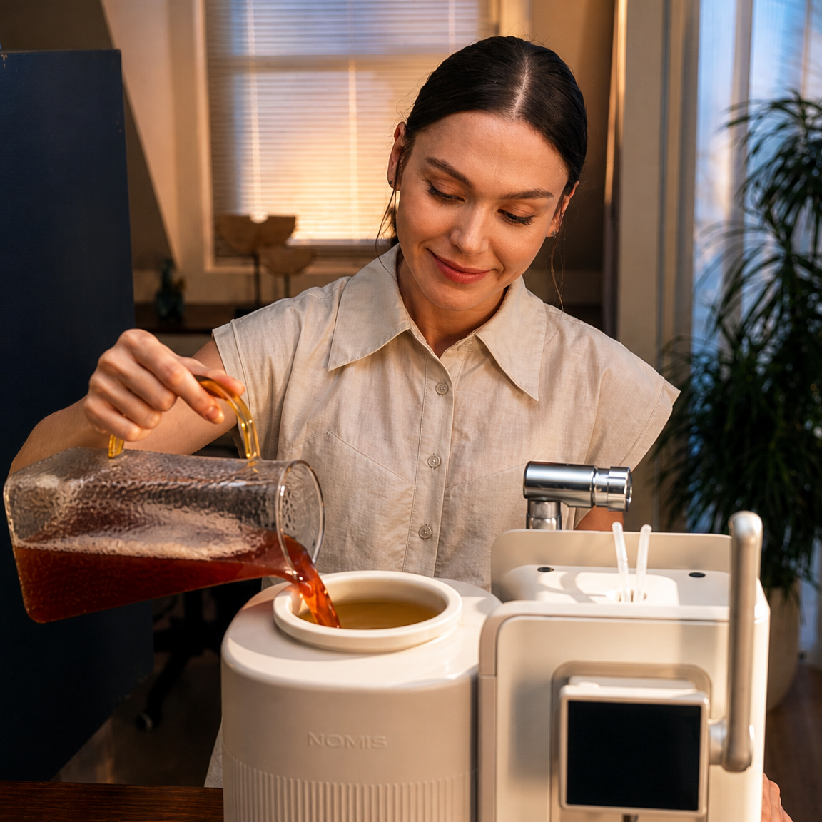Woman Brewing
