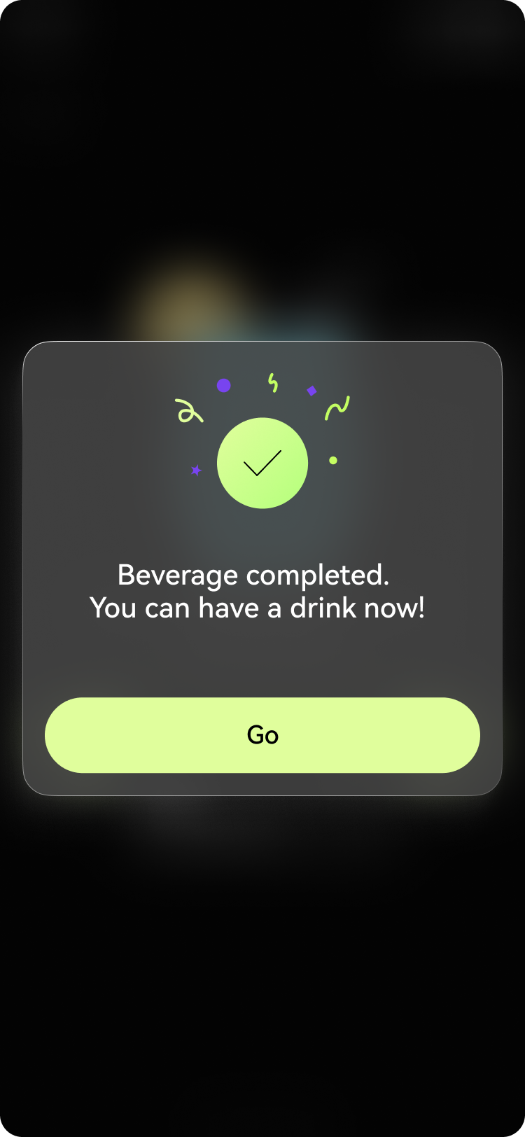 Beverage completed