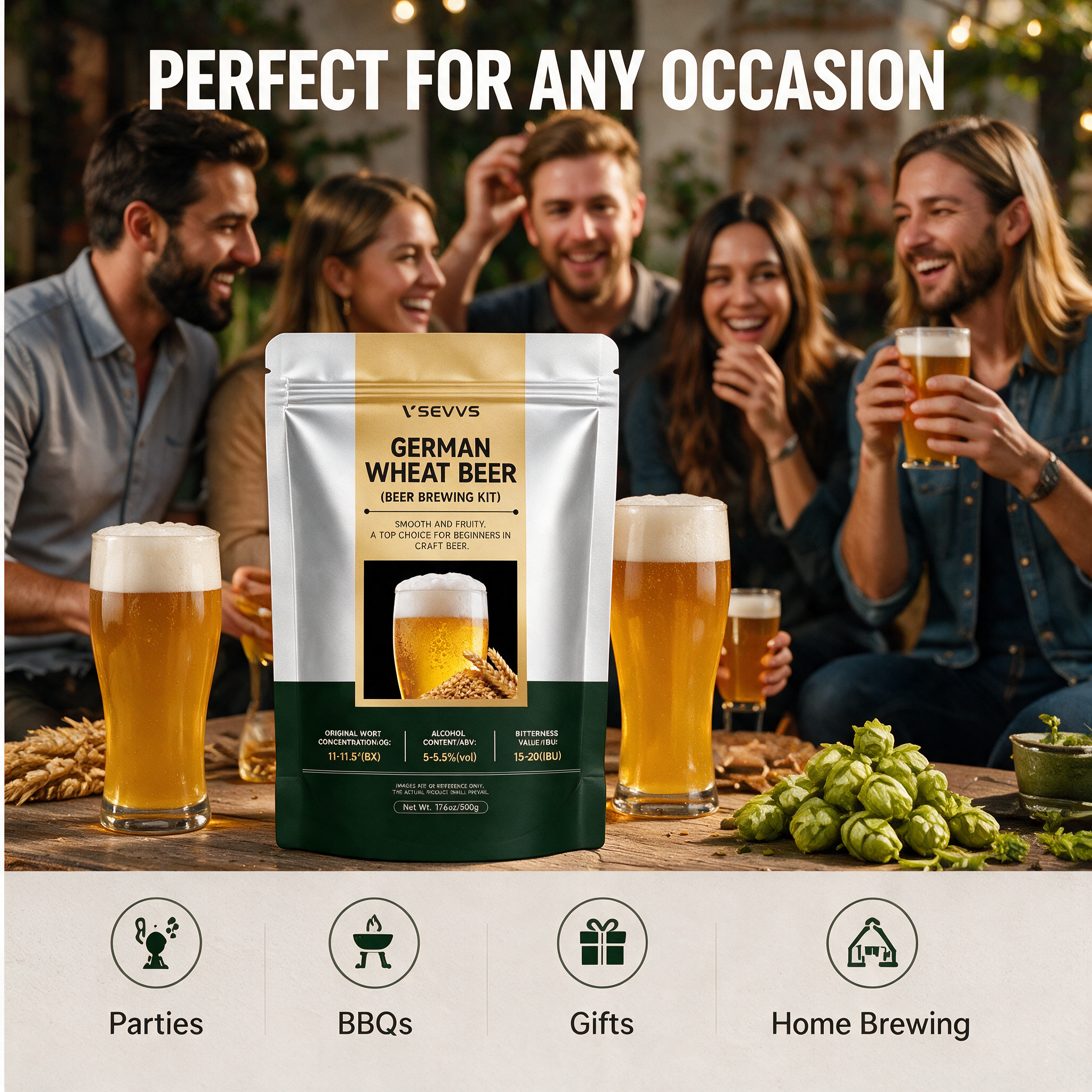 SEVVS German Wheat Beer Brewing Kit