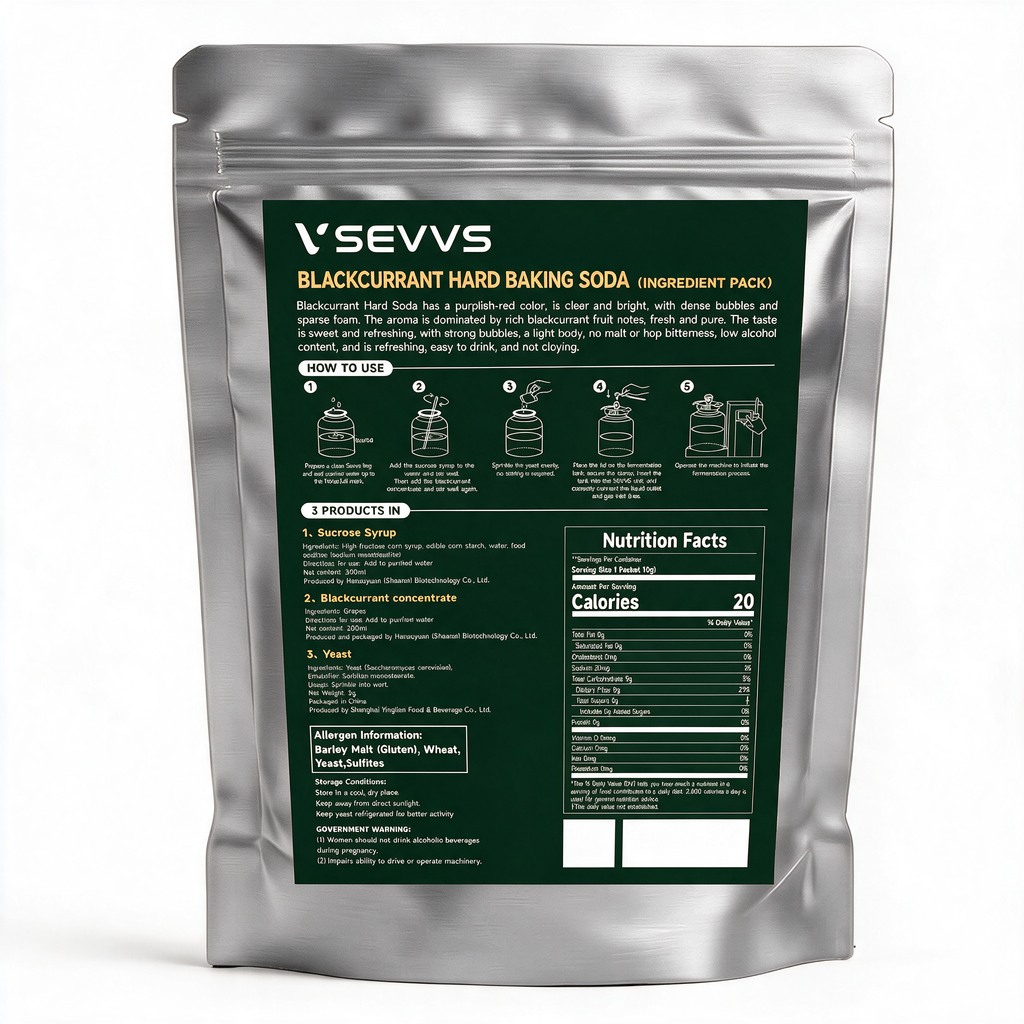 SEVVS Blackcurrant Hard Soda Ingredient Kit