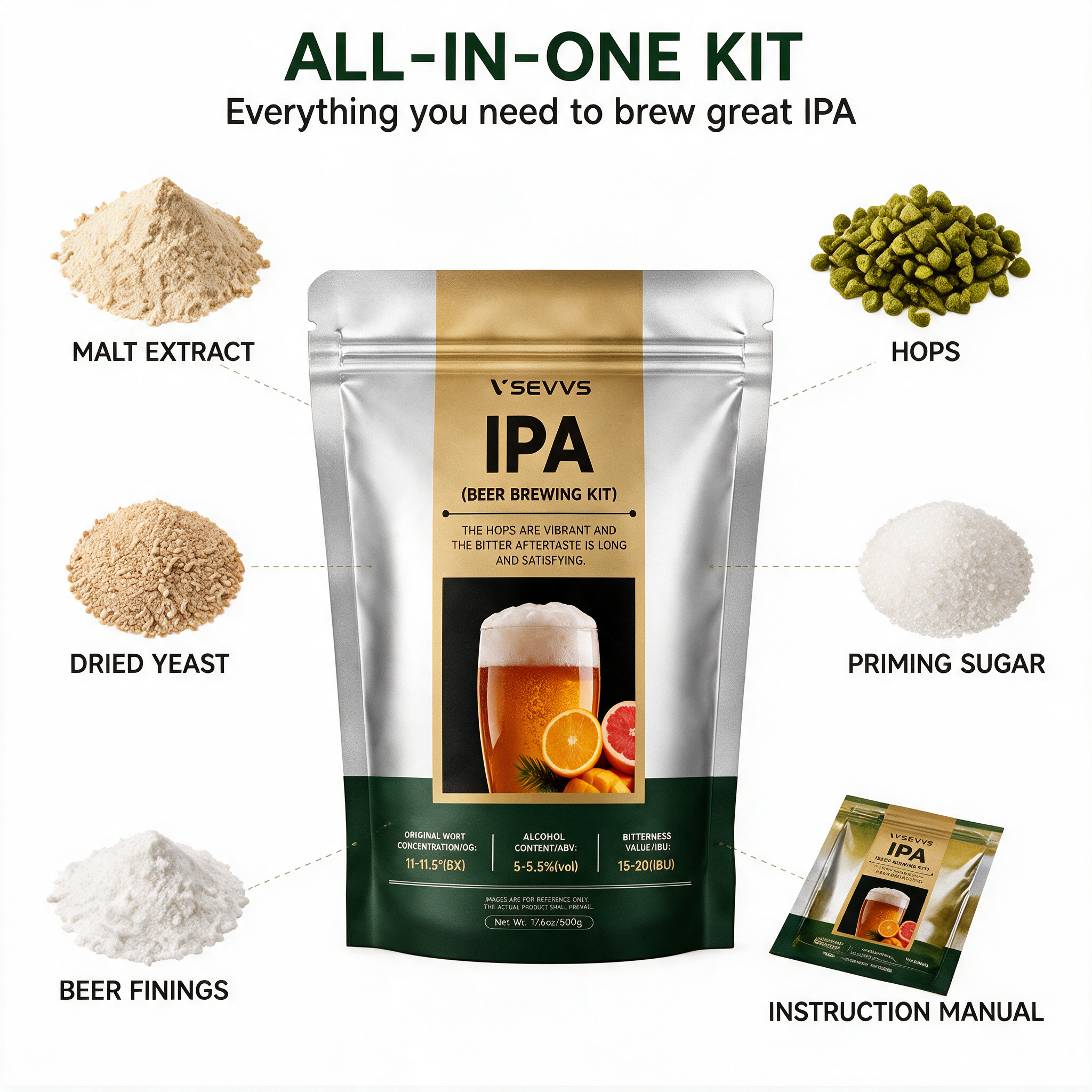 SEVVS Home Brew IPA Kit