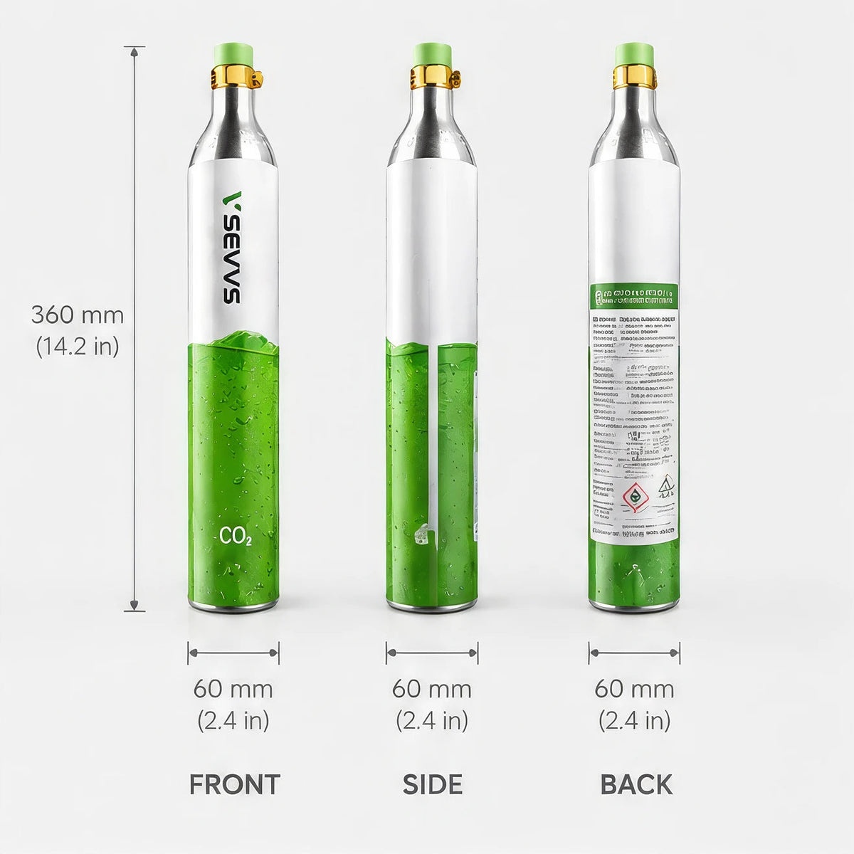 SEVVS Brewing Gas Cylinder - Carbon Dioxide