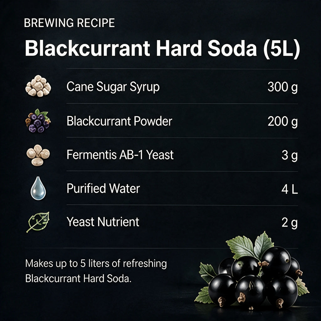 SEVVS Blackcurrant Hard Soda Ingredient Kit