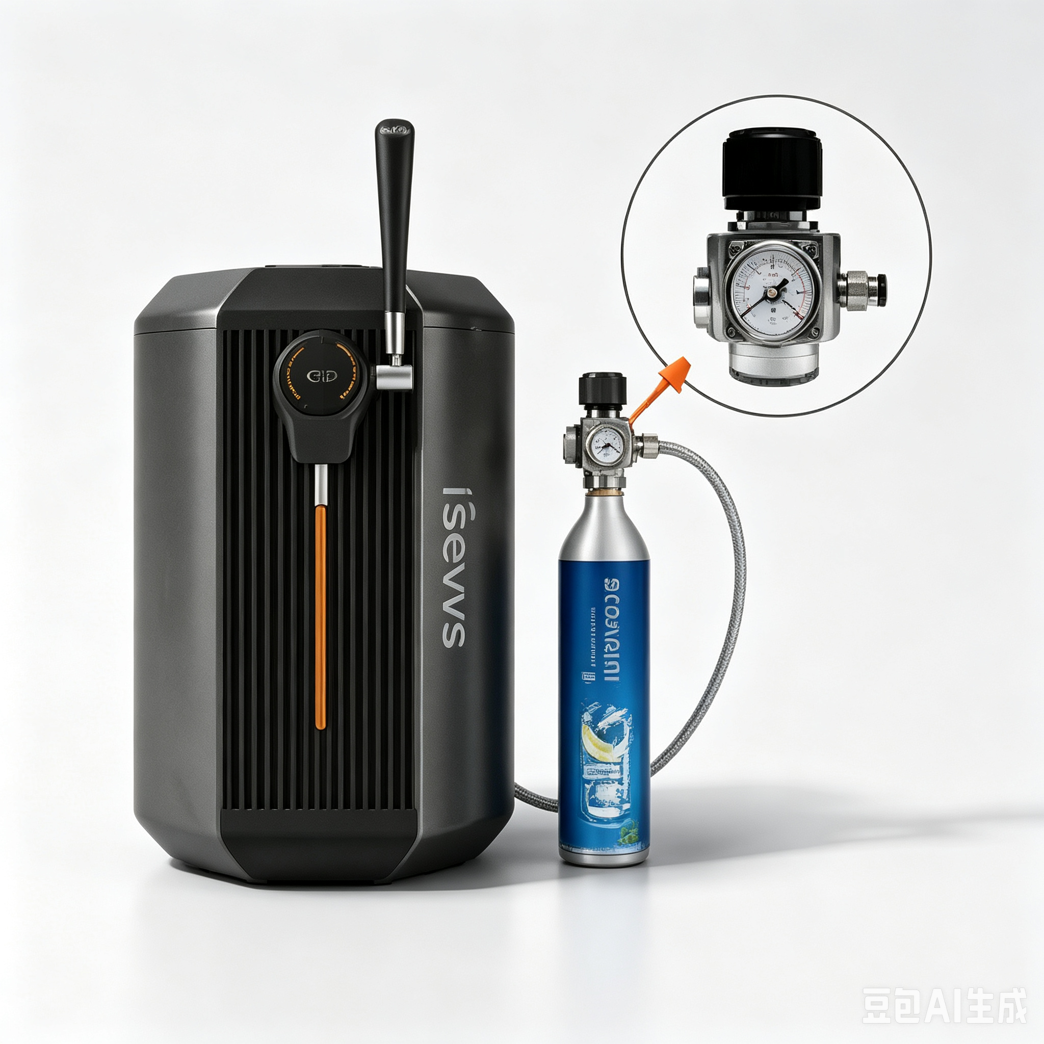 SEVVS Single-Head CO2 Regulator Adapter
